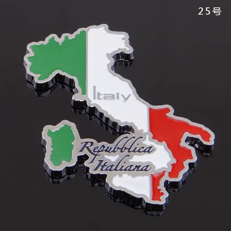 Italy Map Metal Fridge Magnet Souvenir Frigde Magnets Europe - China ...