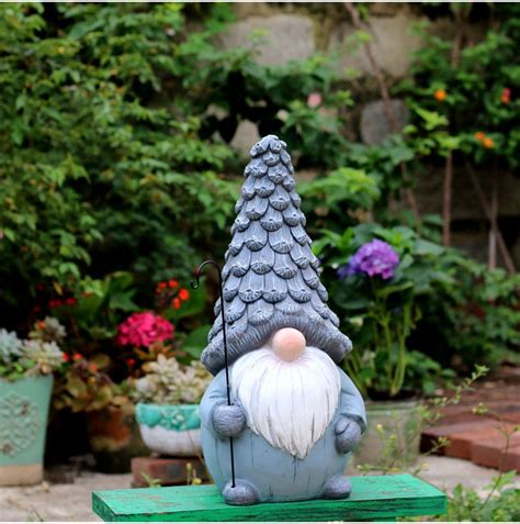 Garden Figure Sculpture Statues, Gnome Statue for Garden Ornaments, Ga – Paintingforhome