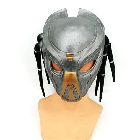 Scary Latex Alien Predator Cosplay Mask Decoration Props Halloween Mask ...