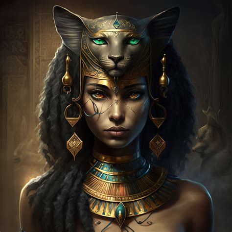 Egyptian Goddess Bastet Art 4k - Etsy