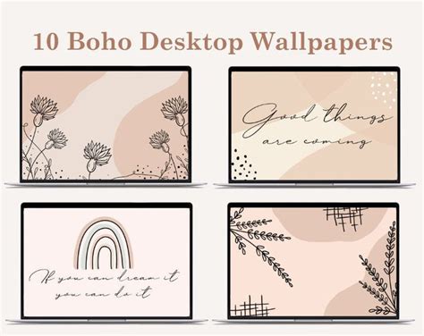 Boho Desktop Wallpaper , Laptop Wallpaper , MacBook Wallpaper , Warm ...