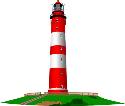 Red And White Lighthouse Clip Art at Clker.com - vector clip art online ...