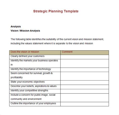 Strategic Account Plan Template - 8+ Free Word, PDF Documents Download | Free & Premium Templates