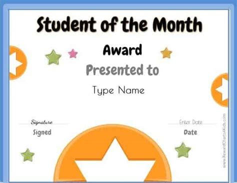 Free Student of the Month Certificate | Customize Online