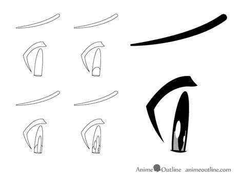 Determined Anime Eyes / How to Draw a Manga Face (Male): 15 Steps (with ...