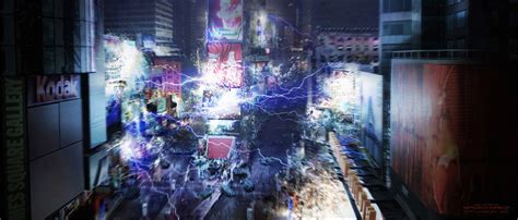 AMAZING SPIDER-MAN 2 Concept Art Of Electro & Spidey's Times Square Battle