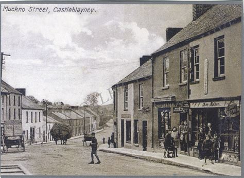 Muckno Street, Castleblayney, Co. Managhan, Ireland, Old Irish ...