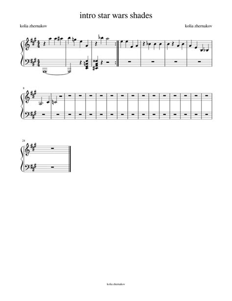 intro film Sheet music for Piano (Solo) | Musescore.com