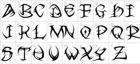 Tribal Tattoo Lettering - All About Tatoos Ideas