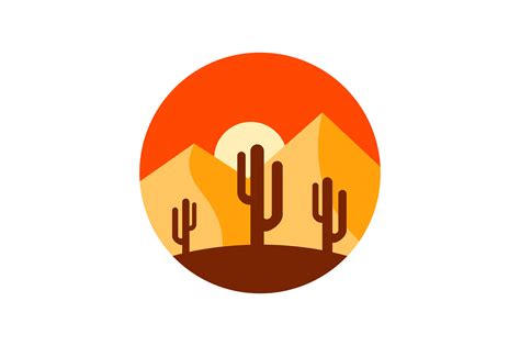 Desert Logo Graphic by skyacegraphic0220 · Creative Fabrica