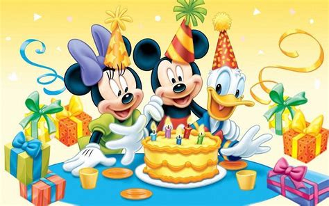 Happy Birthday Mickey Mouse Wallpaper | WallpaperLepi