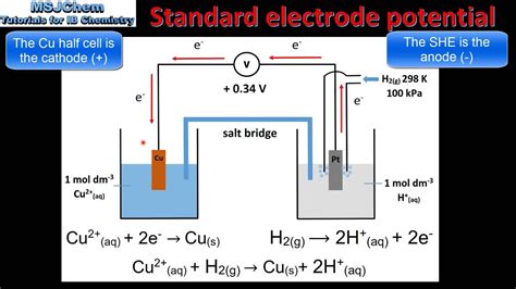 19.1 Standard electrode potential (HL) - YouTube