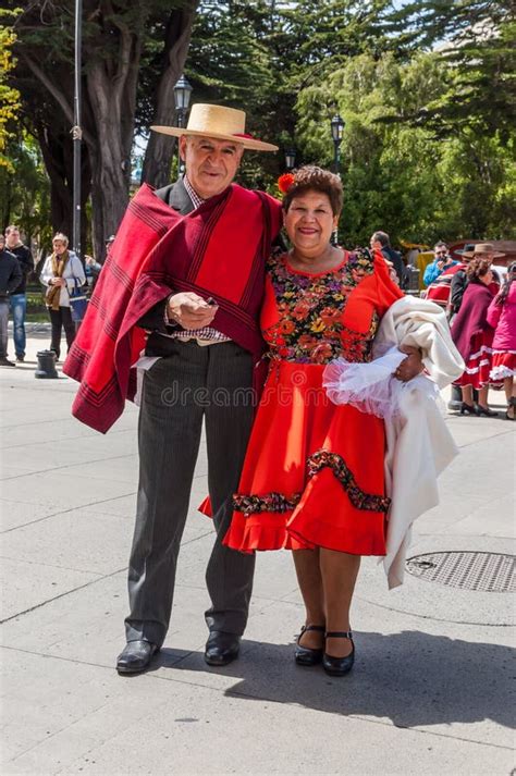 Man And Woman In Chilean Clothing Editorial Stock Photo - Image of club ...