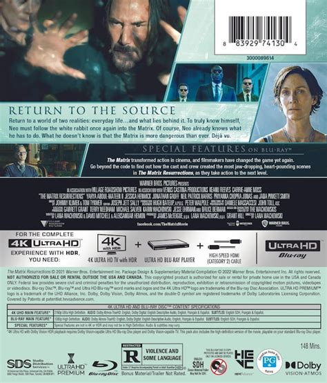 Buy The Matrix Resurrections 4K Ultra HD + Blu-ray UHD | GRUV