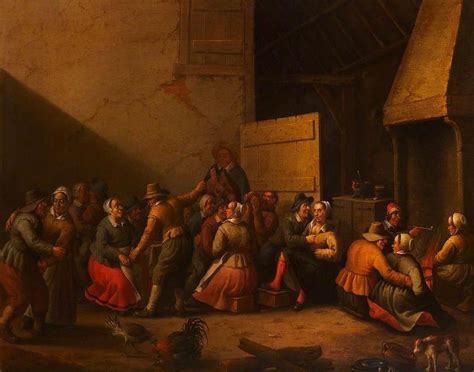 Peasants carousing in a Barn Painting by Joost Cornelisz Droochsloot | Pixels