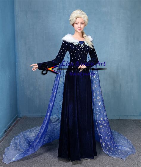 Frozen Elsa Queen Cosplay Costume Adult Frozen Elsa Cosplay | Etsy