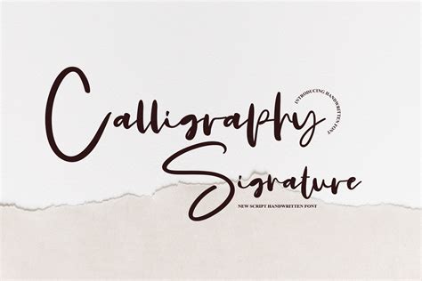 Calligraphy Signature Font by Creativewhitee · Creative Fabrica