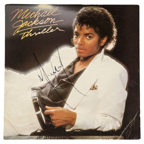 Lot Detail - Michael Jackson Signed Thriller Album Cover