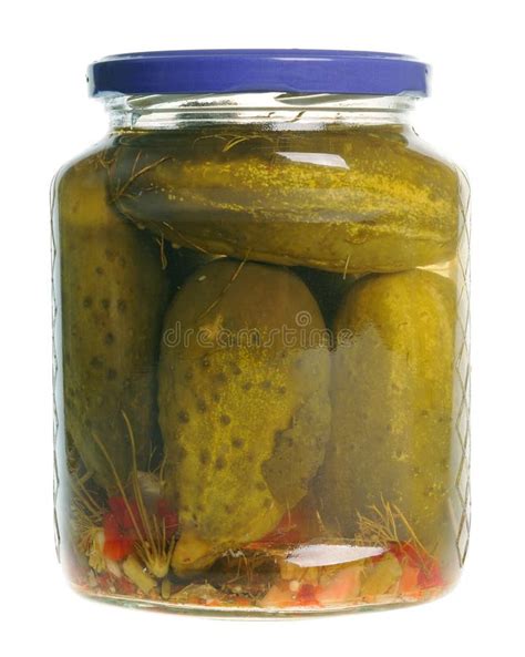 Jar of pickles stock photo. Image of isolated, macro - 17831378