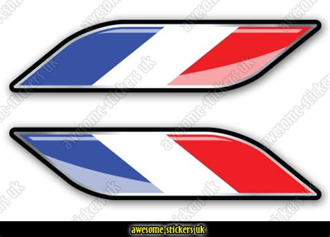 010 - French Flag stickers - Awesome Stickers UK