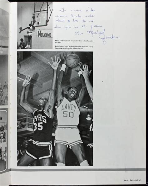 Lot Detail - 1980 Michael Jordan Signed Laney High School Yearbook (Junior Year)(JSA)