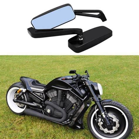 Black Cruiser Motorcycle Mirrors 2019 2020 For Harley Davidson Street ...