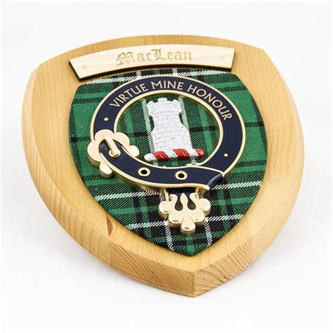 Maclean Clan Crest Plaque - Small - Duart Castle | Maclean tartan ...