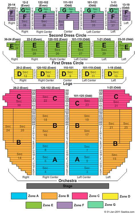 Providence Performing Arts Center Seating Chart | Providence Performing ...