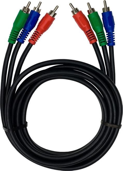 GE 6 ft. Component Video Cable, RCA Red Green Blue Plugs, 33607 ...