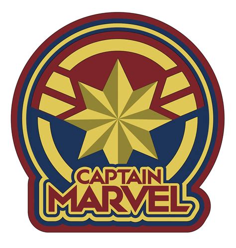 FEB199042 - CAPTAIN MARVEL LOGO SOFT TOUCH PVC MAGNET - Previews World