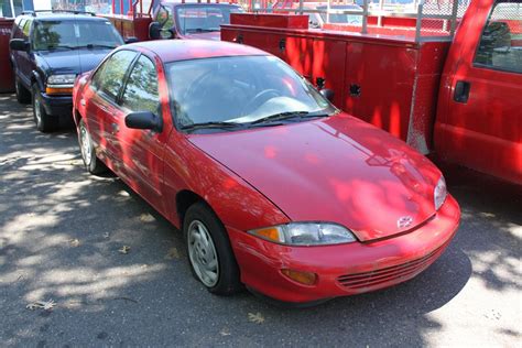 1998 RED CHEVROLET CAVALIER 4DR SEDAN