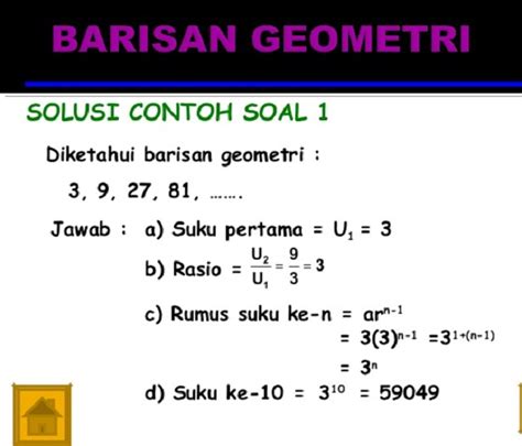 Contoh Soal Un Tentang Barisan Geometri