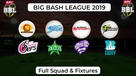 Big Bash League 2019-20 | Team Squads, About League And Fixtures