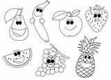 Printable Fruit Coloring Pages  Words Worksheets sketch template