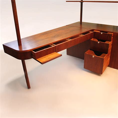 Vintage 1949 Mid-Century Modern Custom L-Shaped Office Desk by George ...