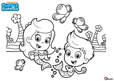 Easy and printable bubble guppies colouring pages for kids Collection of cartoon … | Bubble ...