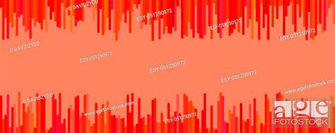 Red modern banner background template - horizontal vector graphic design from vertical lines ...