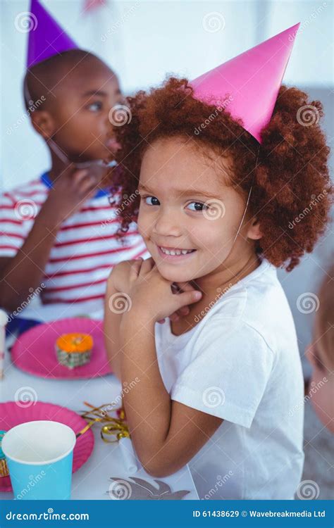 Excited Kids Enjoying a Birthday Party Stock Image - Image of looking, amusement: 61438629