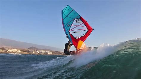 Wave windsurfing in El Medano Tenerife Canarias POV - YouTube