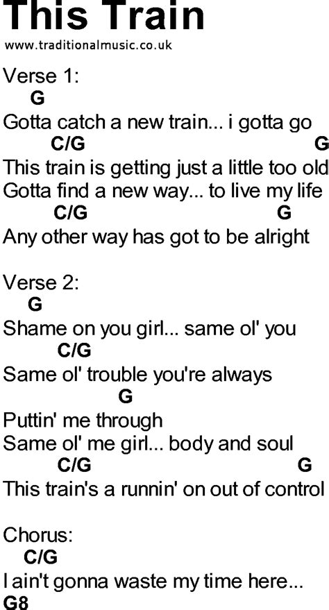 Bluegrass songs with chords - This Train