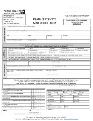 Fillable Online Death Certificates Alabama Department of Public Health ...Death Certificates ...