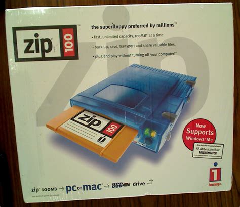 [NEW NOS SEALED] Iomega Zip 100 USB External Drive for PC or MAC ...