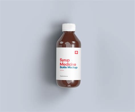 Medicine Syrup Bottle Mockups - Graphicsfuel