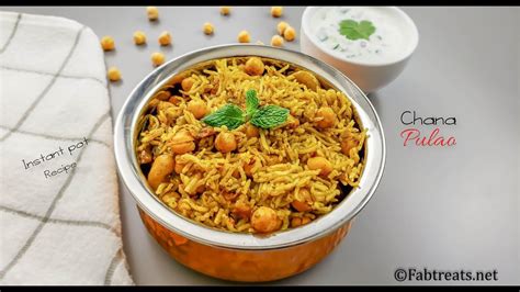 Chana Pulao in Instant Pot / Kabuli Chana Pulao / Easy One Pot Meal - YouTube