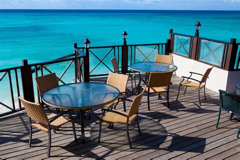 Restaurant Tables With Sea View Free Stock Photo - Public Domain Pictures