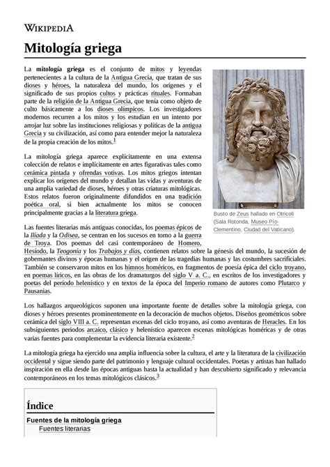 Mitología griega - Lectura / notas - Busto de Zeus hallado en Otricoli ...