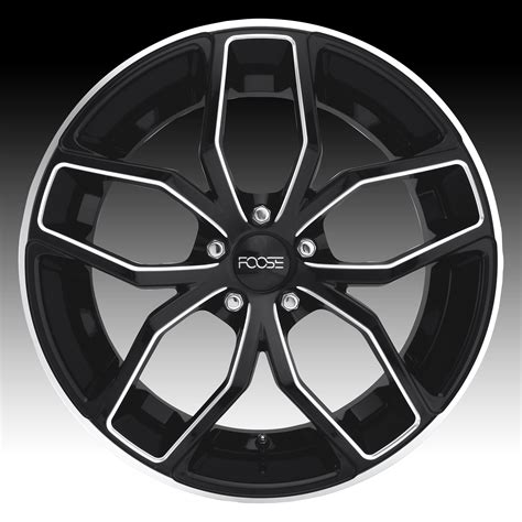 Foose F150 Outcast Gloss Black Milled Custom Wheels Rims - F150 ...