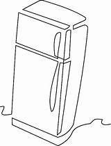 Refrigerator Coloring Pages sketch template