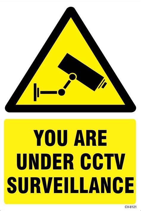 CCTV Surveillance Poster Quality Paper Size 11x9 Inch : Amazon.in: Home ...