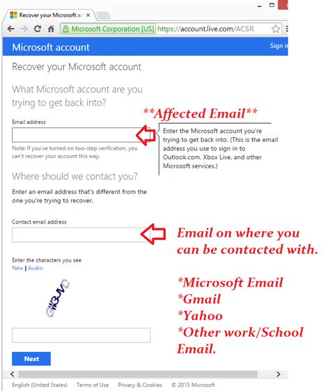 How to fill out the Account Recovery Form? - Microsoft Community